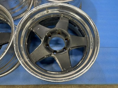 JDM Deep rim WEDS MADSTEIN wheels 1717X9J -15/-40 PCD 139.7/6H used 4B No Tires - Image 3