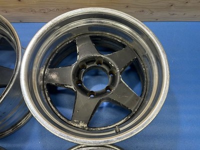 JDM Deep rim WEDS MADSTEIN wheels 1717X9J -15/-40 PCD 139.7/6H used 4B No Tires - Image 4