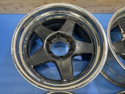 JDM Deep rim WEDS MADSTEIN wheels 1717X9J -15/-40 PCD 139.7/6H used 4B No Tires - Image 5
