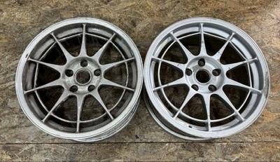 JDM Rare ENKEI NT03 17x9J +38 PCD114.3 5-hole 5H Out of production Silv (No Tires)
