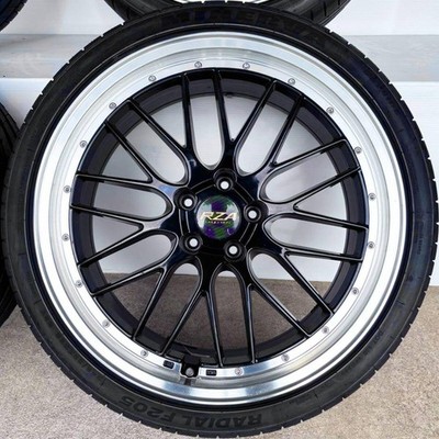 JDM RZA black mesh wheels for Alphard and Vellfire. (No Tires) - 画像 (3)