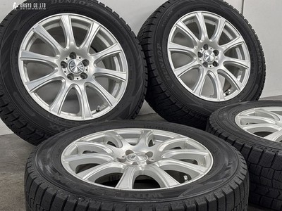 JDM Excellent TreadWeds LAUFBAHN 17in 7J +48 PCD100 dunlop Winter Maxx (No Tires) - 画像 (2)