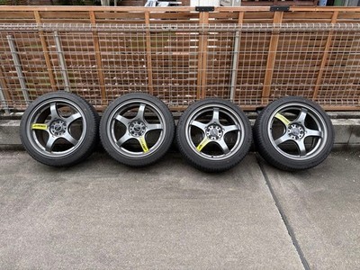JDM AME TRACER GT-V 17-inch Tire and Wheel Set 4-Book No Tires