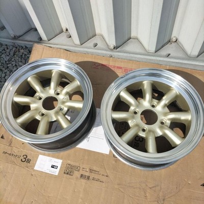 JDM Watanabe 8Book Spoke Aluminum Wheel 142Book No Tires - 画像 (2)