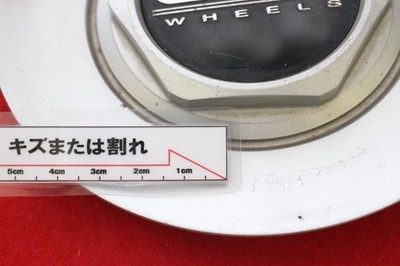 JDM 1 sheet OZ Racing aftermarket used wheel center plate center cover (No Tires) - 画像 (5)