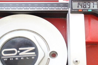 JDM 1 sheet OZ Racing aftermarket used wheel center plate center cover (No Tires) - 画像 (9)