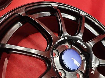 JDM Forging lightweight 7.6kg 1 pc Advan Racing RZ-F2 used wheels 4Boo (No Tires) - 画像 (9)