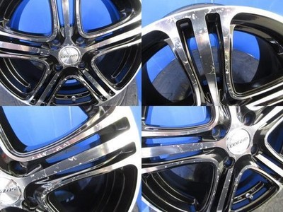 JDM Toyota Vitz KSP130 4-Piece Set of Black Aluminum Wheels with 164-L No Tires - Image 6