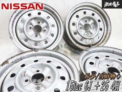 JDM Rare Nissan Genuine R31 Skyline GTS-R 15x6J +25 4-hole PCD114.3 Ste (No Tires)