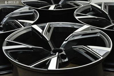 JDM Rare Genuine Audi RS6 Avant 22in 10.5J +19 PCD112 4-Wheel Set Part (No Tires) - 画像 (2)