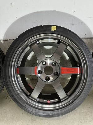 JDM RAYS TE37 SAGA SL 17x8.0J +37 DUNLOP DZ102 215/45R17 4-Wheel Set<br (No Tires) - 画像 (3)