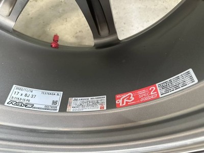 JDM RAYS TE37 SAGA SL 17x8.0J +37 DUNLOP DZ102 215/45R17 4-Wheel Set<br (No Tires) - 画像 (10)