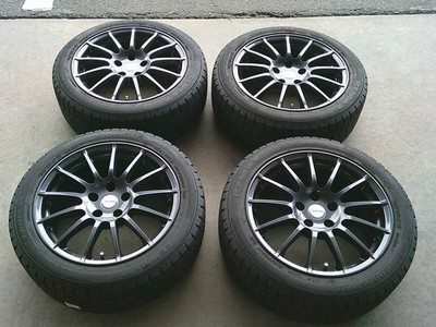JDM Excellent Condition Studless Tire SetWeds IRVINE F01 17-inch Tire (No Tires)
