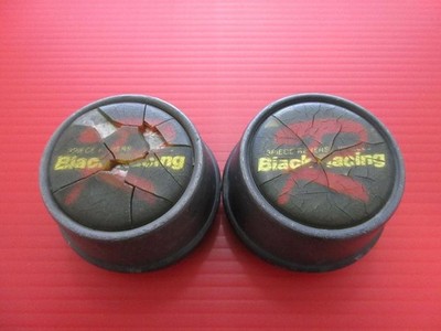 JDM d161 Black Racing Wheel Center Cap 2 Individual (No Tires)
