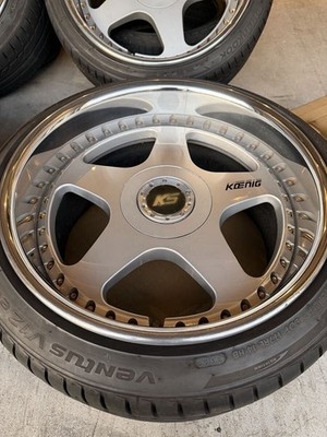 JDM Koenig 18-inch wheels 9J/10J +22 offset PCD114 SSR VIP stance. (No Tires) - 画像 (3)