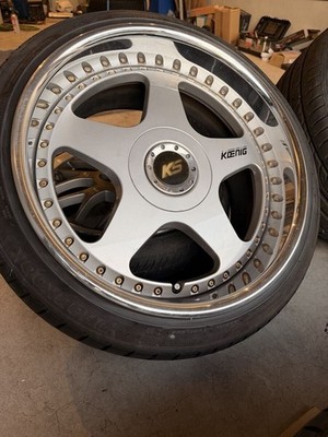 JDM Koenig 18-inch wheels 9J/10J +22 offset PCD114 SSR VIP stance. (No Tires) - 画像 (4)