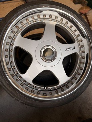 JDM Koenig 18-inch wheels 9J/10J +22 offset PCD114 SSR VIP stance. (No Tires) - 画像 (5)
