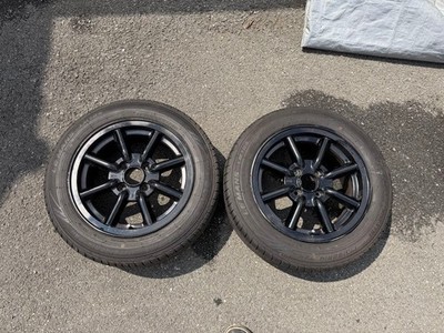 JDM 8-spoke black racing? 6J+38 14-inch 100 4H 2-book set No Tires