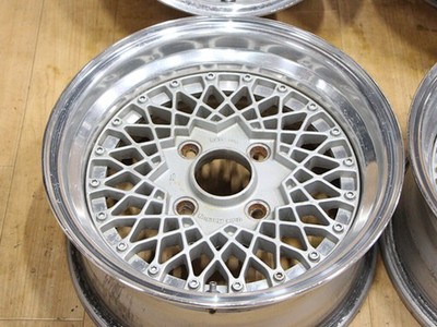 JDM B785 Deep Rim Rare Old Car Rare RAYS VOLK RACING 3-Piece Wheels 14 No Tires - Image 4