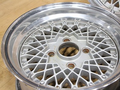 JDM B785 Deep Rim Rare Old Car Rare RAYS VOLK RACING 3-Piece Wheels 14 No Tires - Image 7