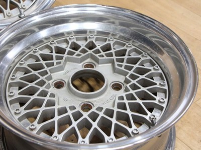 JDM B785 Deep Rim Rare Old Car Rare RAYS VOLK RACING 3-Piece Wheels 14 No Tires - Image 8