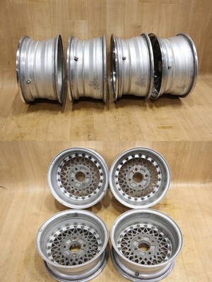 JDM B785 Deep Rim Rare Old Car Rare RAYS VOLK RACING 3-Piece Wheels 14 No Tires - Image 10