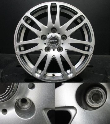 JDM BRANDLE SG-E 6.5J-16+53 114.3 wheels with polished Bridgestone Zac No Tires - Image 4