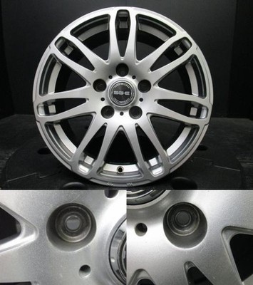 JDM BRANDLE SG-E 6.5J-16+53 114.3 wheels with polished Bridgestone Zac No Tires - Image 6