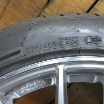 JDM RAYS Village 2x9 wheels with Dunlop Le Mans V+ 225/45R19 wheels 20 No Tires - Image 6