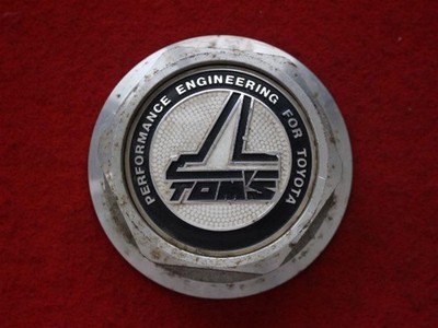 JDM 1 sheet TOMS aftermarket used wheel center cap center cover emblem No Tires