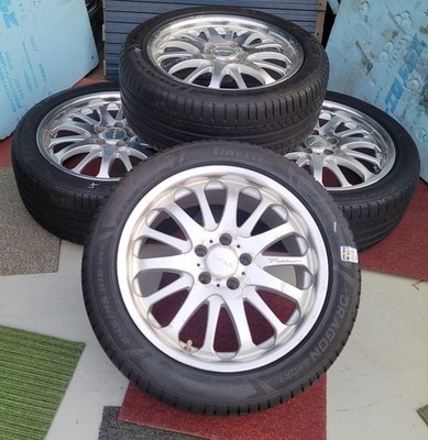 JDM WALD Portofino 18-inch 8J +35 PCD 114.3 wheels (No Tires) - 画像 (7)