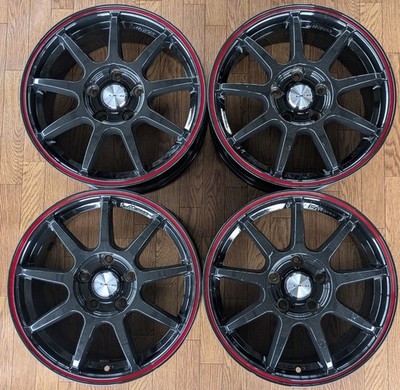 JDM 002 Used Aluminum Wheel 4-Book Set Rare Meister LM-QR 167.0J 114.5 No Tires