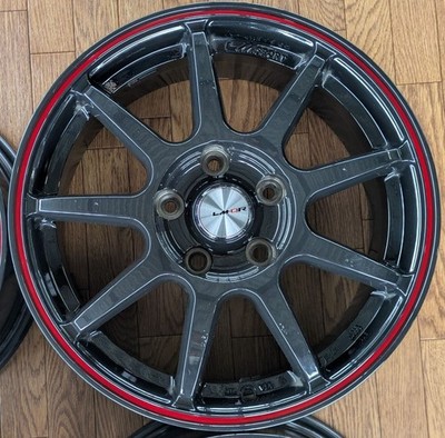 JDM 002 Used Aluminum Wheel 4-Book Set Rare Meister LM-QR 167.0J 114.5 No Tires - Image 2