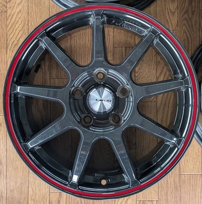 JDM 002 Used Aluminum Wheel 4-Book Set Rare Meister LM-QR 167.0J 114.5 No Tires - Image 3