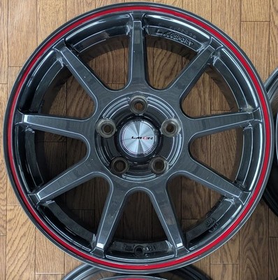 JDM 002 Used Aluminum Wheel 4-Book Set Rare Meister LM-QR 167.0J 114.5 No Tires - Image 4