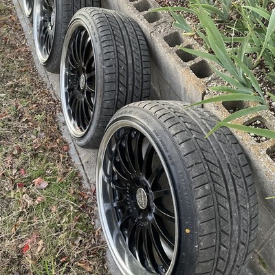 JDM Carlson 20-inch wheels 2/16 9J x 10J 245/35r20 tires PCD114 forged (No Tires) - 画像 (2)