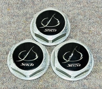 JDM Stich Aluminum Wheel Center Cap 3 Individual Set No Tires