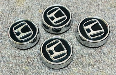 JDM Honda genuine steel wheel center cap 4-piece individual set Step No Tires - Image 2