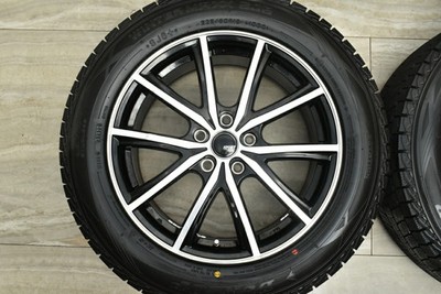 JDM Used Yellow Hat 4-Wheel Set Wheel Set 18x7.0J +48 PCD 114.3 225/60R (No Tires) - 画像 (4)