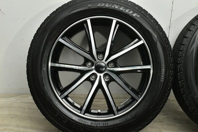 JDM Used Yellow Hat 4-Wheel Set Wheel Set 18x7.0J +48 PCD 114.3 225/60R (No Tires) - 画像 (6)