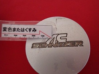 JDM 1 sheet AC SCHNITZER aftermarket used wheel center cap center cove (No Tires) - 画像 (8)