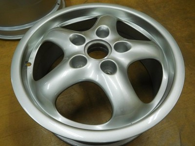 JDM 16-431Rare Porsche 991 993 Genuine PORSCHE 17in 9J+55 7J+55 PCD130 (No Tires) - 画像 (2)