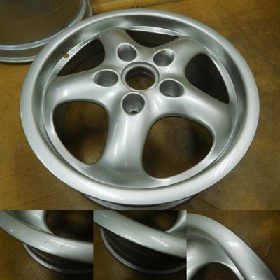 JDM 16-431Rare Porsche 991 993 Genuine PORSCHE 17in 9J+55 7J+55 PCD130 (No Tires) - 画像 (4)