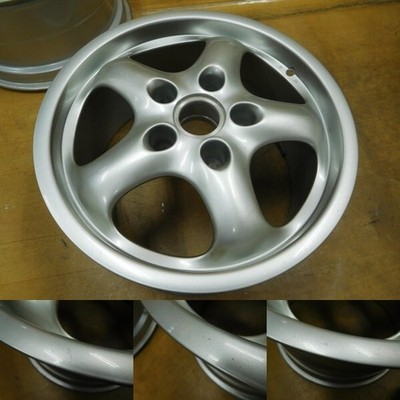JDM 16-431Rare Porsche 991 993 Genuine PORSCHE 17in 9J+55 7J+55 PCD130 (No Tires) - 画像 (6)