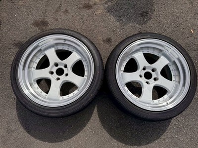 JDM WORK MEISTER S1R 18inch 9.5J+20 5h114.3 2Book Drift Rear Deep Rim No Tires