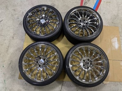 JDM 20-inch CARISSON curl 1/16 scale wheels and YOKOHAMA tires for Toy (No Tires)