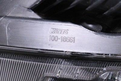 JDM 2112049 LED Left Headlight KOITO 100-18661 Stamp: J1 ASSY Black Ge (No Tires) - 画像 (4)