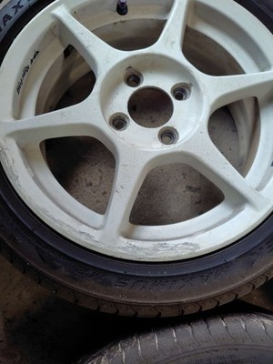 JDM P1 Racing 15-inch 5.5J 165-50-15 tires excellent condition PCD 100 No Tires - 画像 (3)