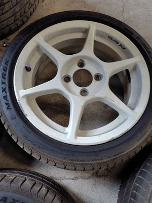 JDM P1 Racing 15-inch 5.5J 165-50-15 tires excellent condition PCD 100 No Tires - 画像 (4)
