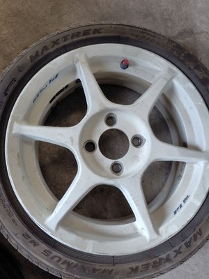 JDM P1 Racing 15-inch 5.5J 165-50-15 tires excellent condition PCD 100 No Tires - 画像 (5)
